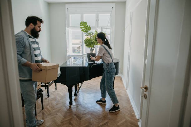 Professional piano moving services with careful handling