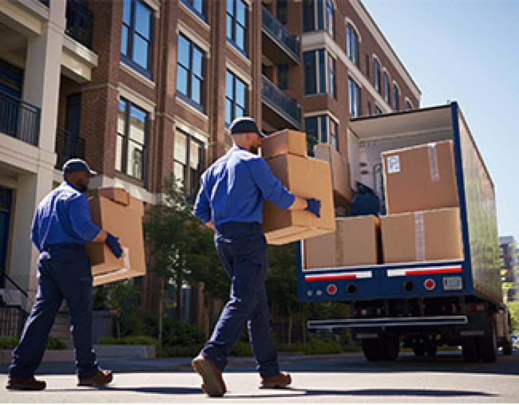 Skilled packing specialist wrapping delicate glassware for secure transportation during move.