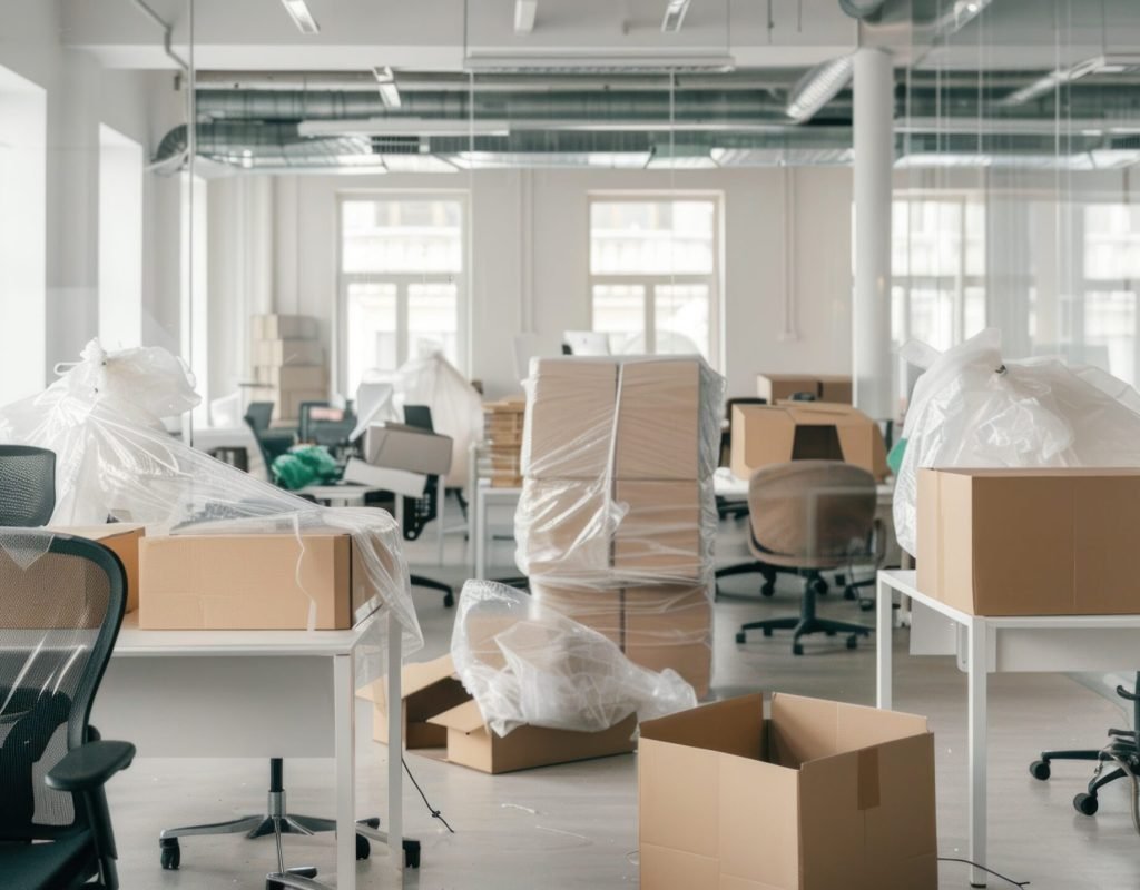 Moving truck in La Jolla, CA with professional movers loading boxes