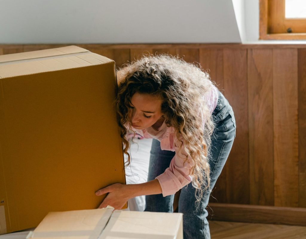 Packing Bees Movers loading furniture for a long distance move in Carlsbad, CA